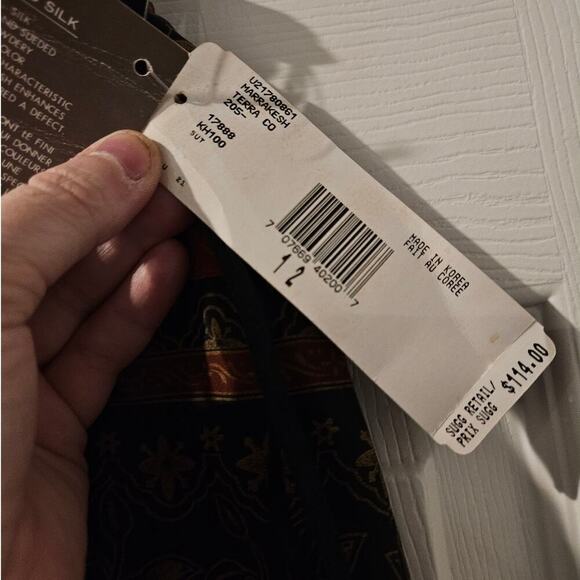 Vintage Jones New York Silk Skirt 12 NWT Marrakech Print Red Black Floral Boho - Picture 4 of 7